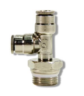 Run Swivel Tee - 3/8" Threaded Male x 1/4 PTC