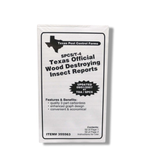 Wood Destroying Insect Report Documents (50 Pack)