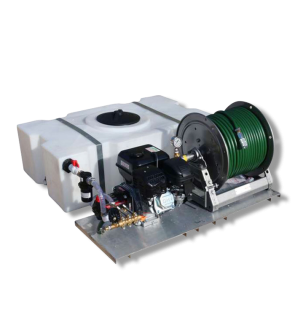 Piston Pump Skid Sprayer- Low Profile 50gal