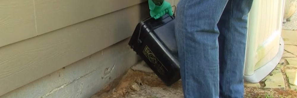 Pouring Termite Treatment