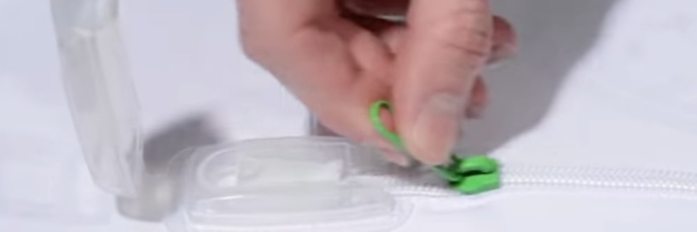 Zipper for encasement